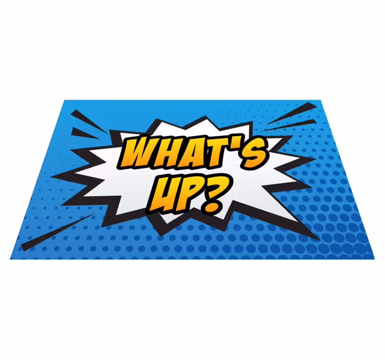 Comic Burst Expression vinyl rug gaming - TenStickers