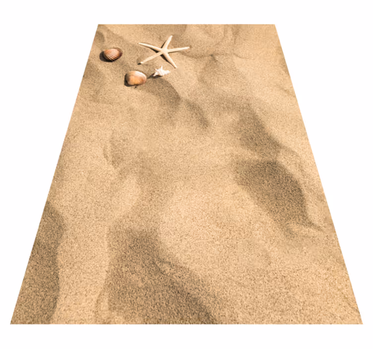 summer vibe vinyl rug sand stone floor tiles - TenStickers