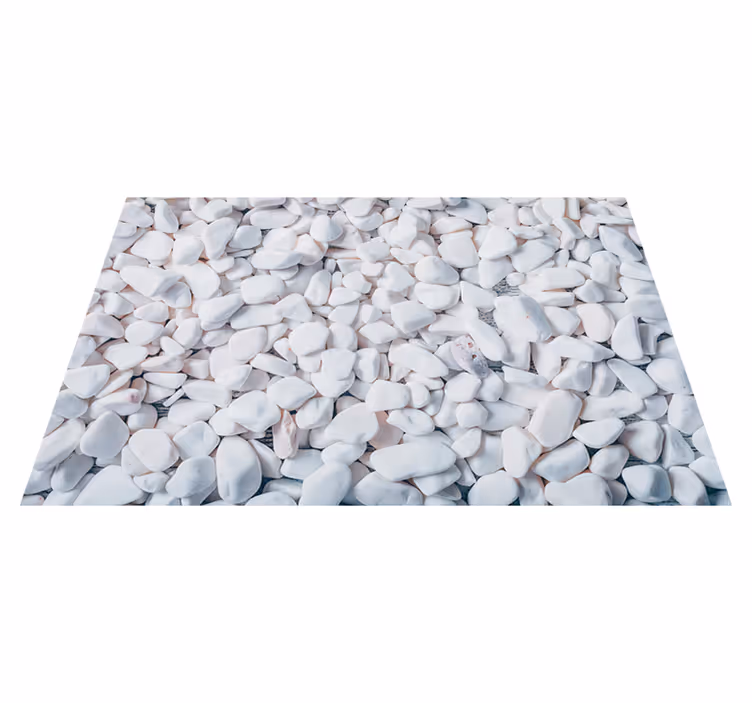 Pebble Stone Illusion texture vinyl rug - TenStickers