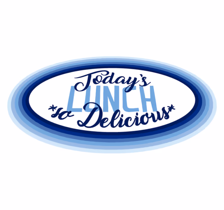 Lunch So Delicious custom vinyl rug - TenStickers