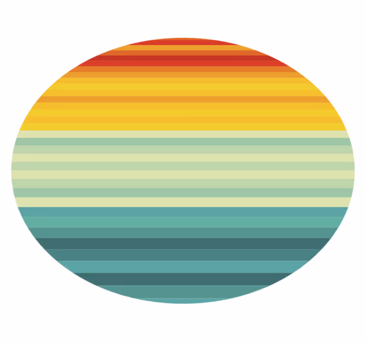 multicolour stripes stripes carpet - TenStickers