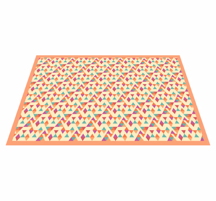 Mosaic vinyl rug mosaic pattern runner - TenStickers