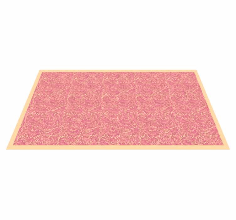 Ornamental Motif vinyl rug bathroom - TenStickers