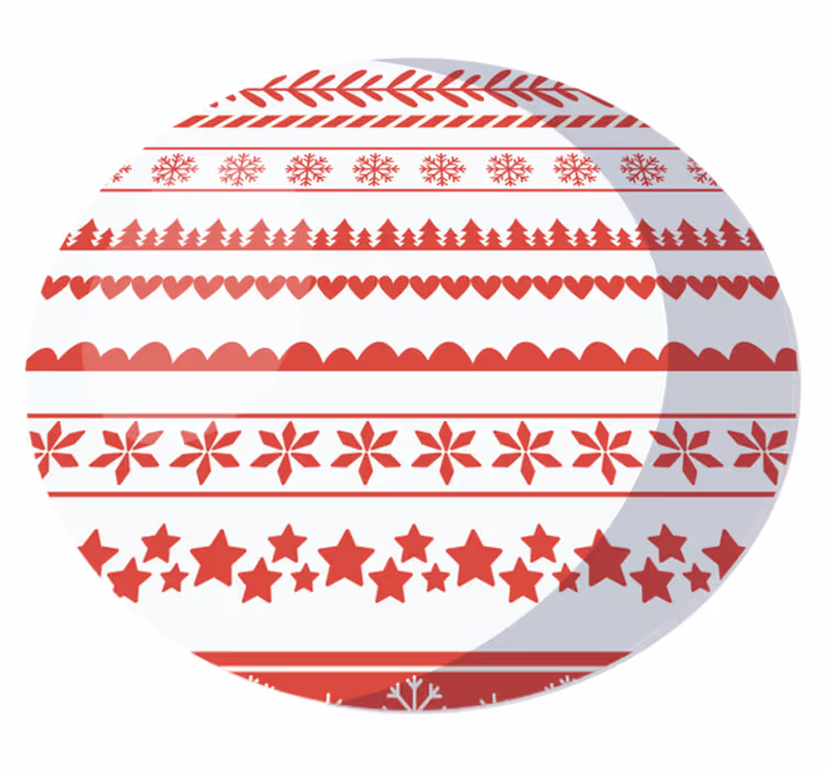 Festive Seasonal Motif christmas vinyl rug - TenStickers