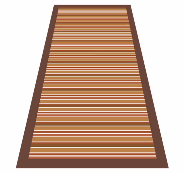 Striped vinyl rug with striped motif design - TenStickers