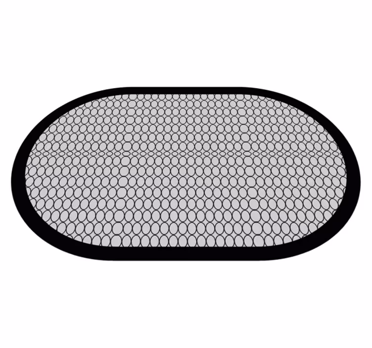 Honeycomb Bath Mat vinyl rug bathroom - TenStickers