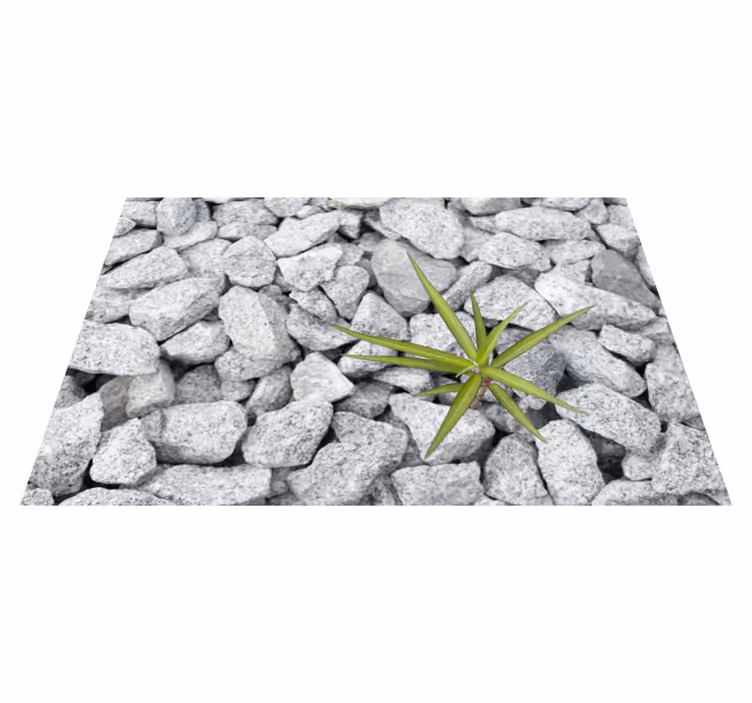 Stone-Like Textured Finish stone effect vinyl rug - TenStickers