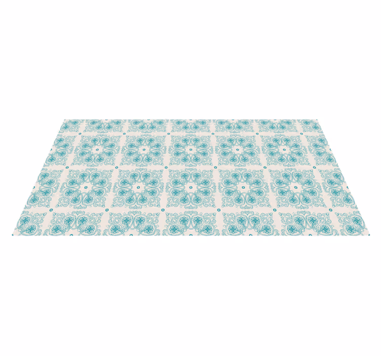 Mosaic vinyl rug mosaic mandala design - TenStickers