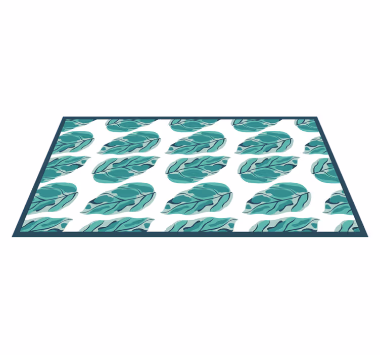 Leafy Botanical vinyl rug flowers - TenStickers