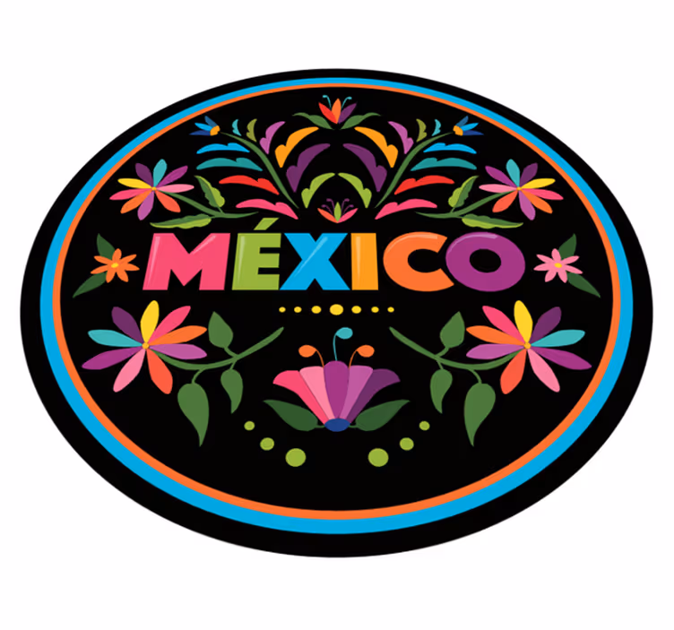 Mexican Folklore ethnic vinyl rug - TenStickers