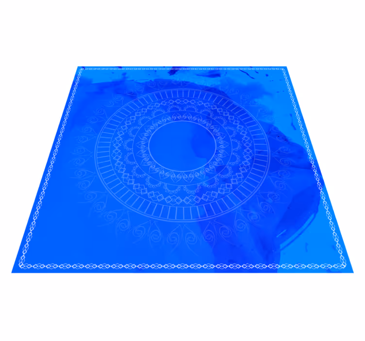 Mandala vinyl rug for meditation and mindfulness - TenStickers