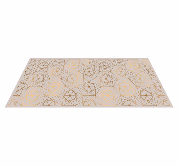 Brown textured mosaic floor tiles - TenStickers