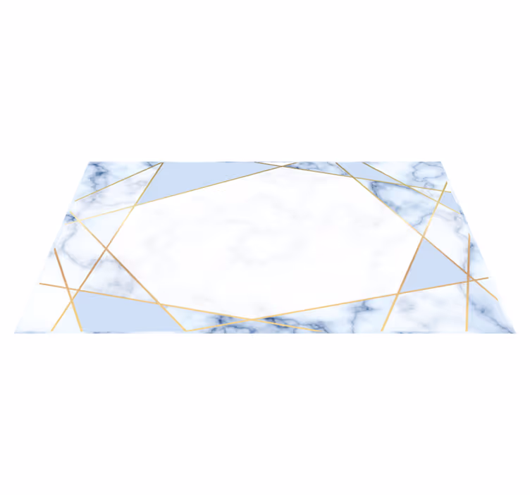 Marble vinyl rug marble geometry - TenStickers