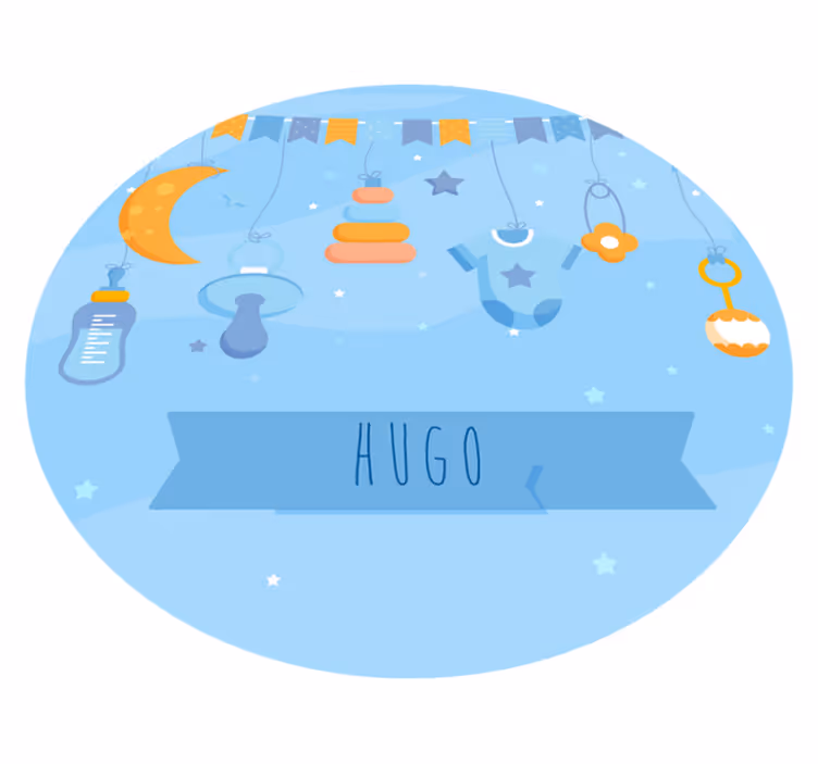 Nursery vinyl rug personalized nursery decor - TenStickers