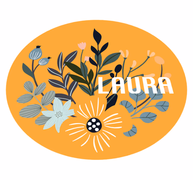 Customizable plants  personalised mat - TenStickers