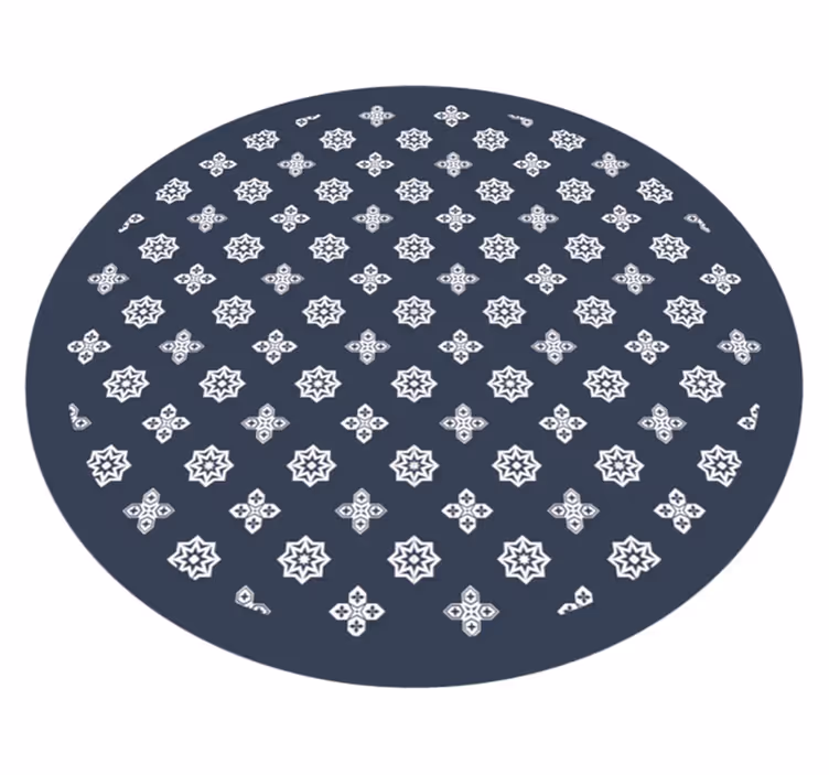Kabbalah dark modern vinyl rug - TenStickers