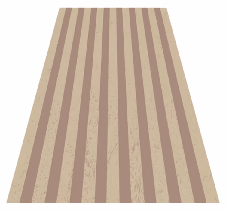 Striped vinyl rug with striped surface design - TenStickers