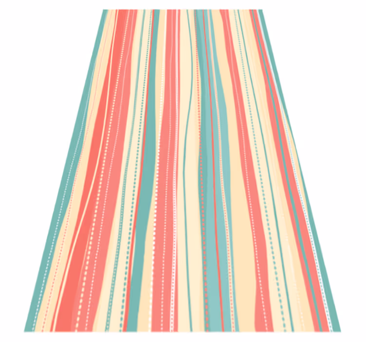 Barred Colorway striped vinyl rug - TenStickers