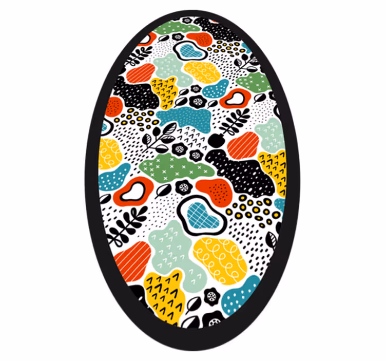 Nature vinyl rug with vibrant nature design - TenStickers
