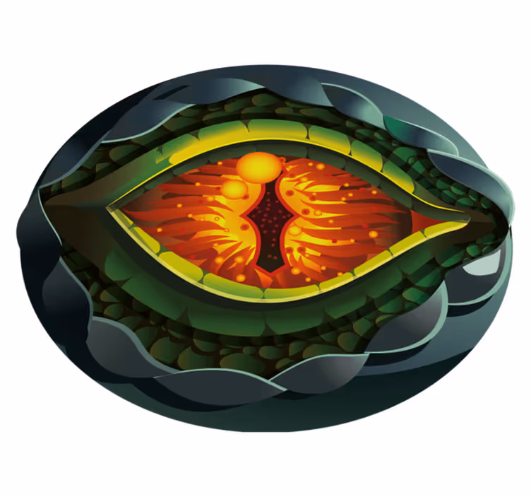 Conceptual Nature Eye nature vinyl rug - TenStickers
