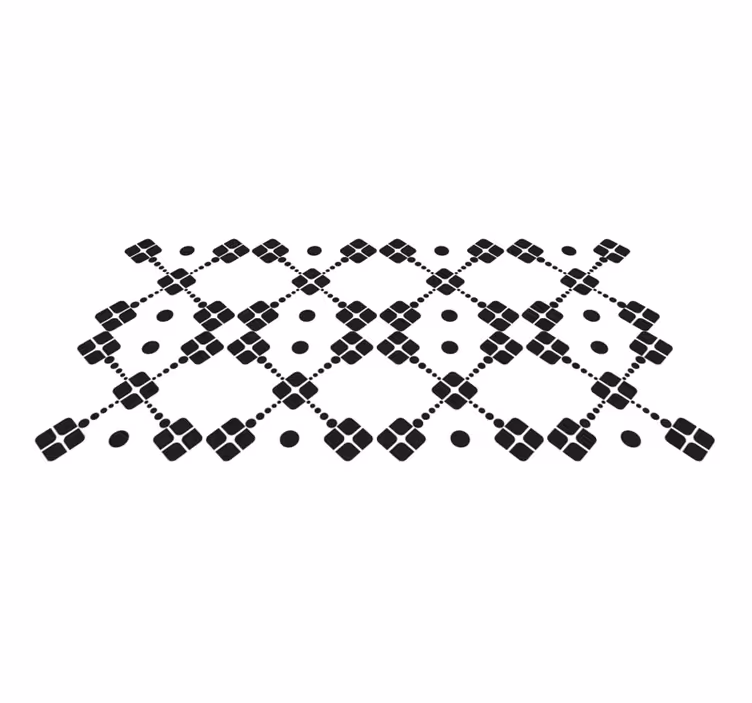 Geometric Tiles geometric vinyl rug - TenStickers