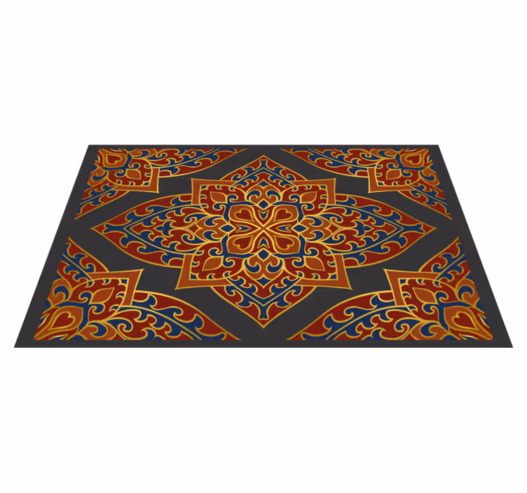 Mandala vinyl rug ornate mandala design - TenStickers