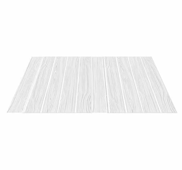 White Wooden Board vinyl rug - TenStickers