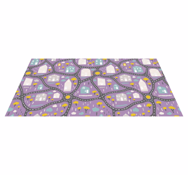 playrug city landscape roads for girl  road rug - TenStickers