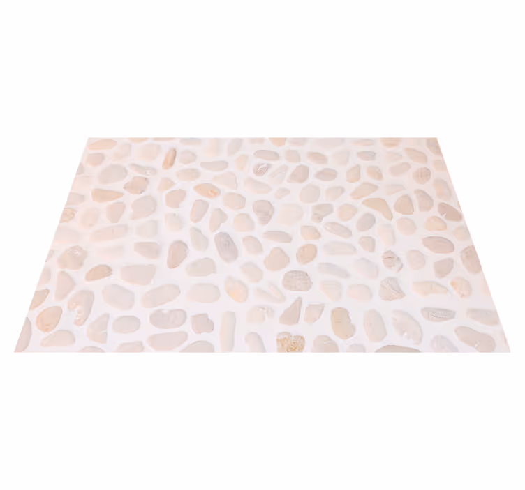 Light Stone kitchen vinyl rug - TenStickers