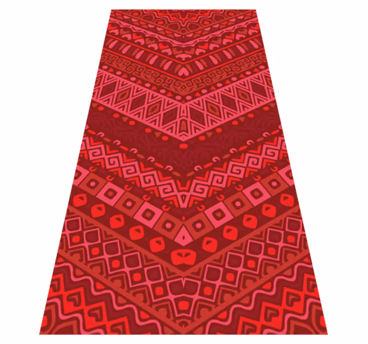 Ethnical warm tones ethnic vinyl rug - TenStickers