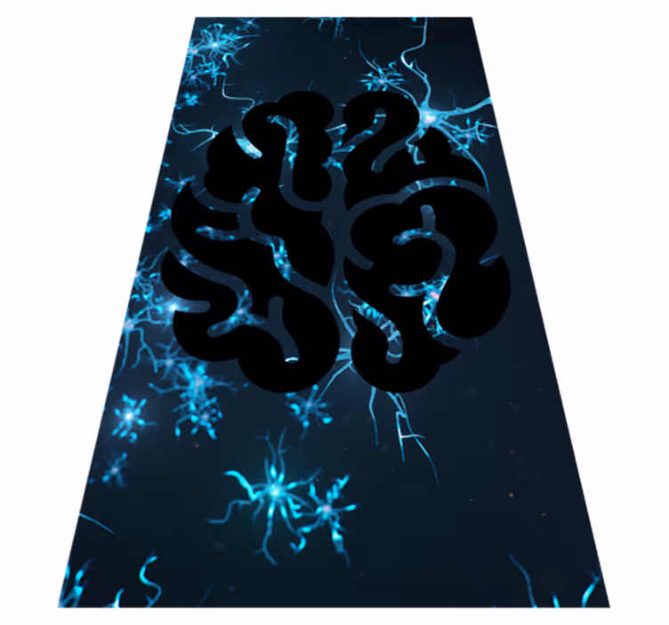 Neural Pathways texture vinyl rug - TenStickers