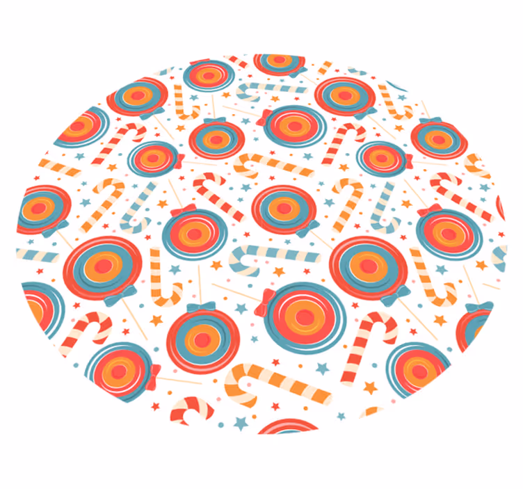 Candyland Imagery vinyl rug gaming - TenStickers