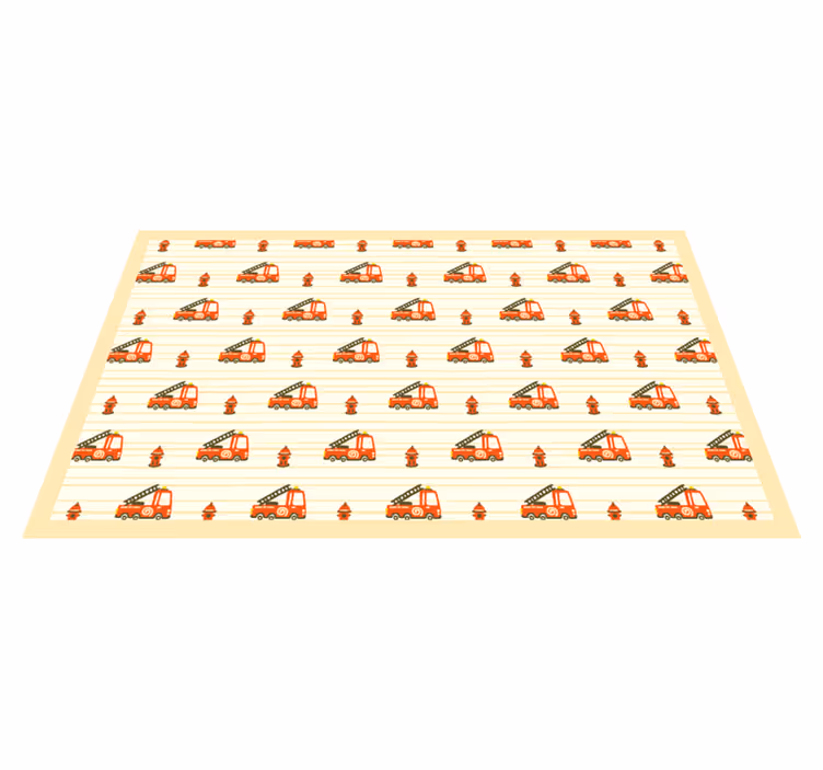 Playful Transport Theme vinyl rug - TenStickers