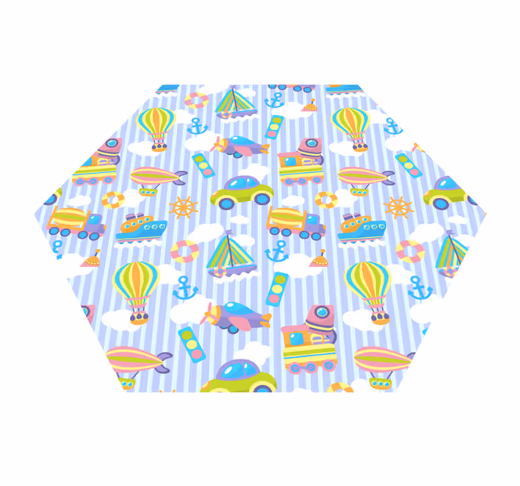 Childhood Imagery kids vinyl rug - TenStickers