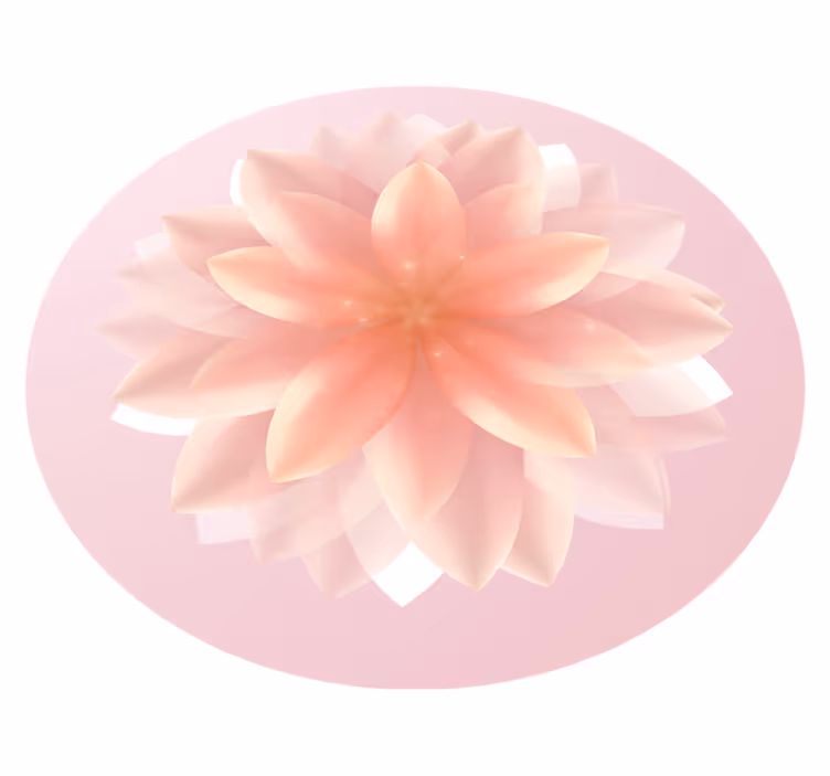 Floral Centerpiece vinyl rug flowers - TenStickers