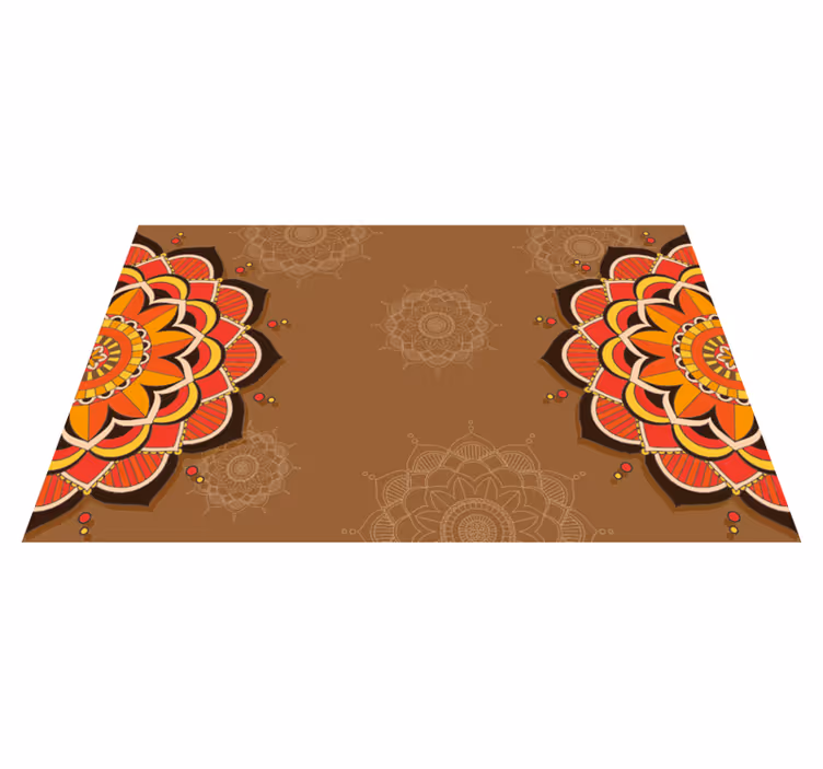 Mandala vinyl rug mandala decoration - TenStickers