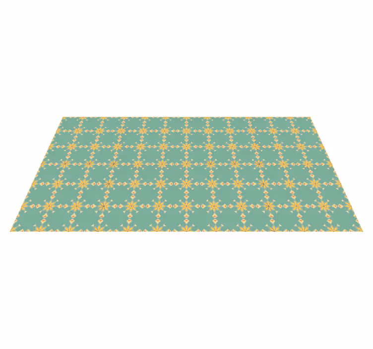 Geometric Culinary Decor kitchen vinyl rug - TenStickers