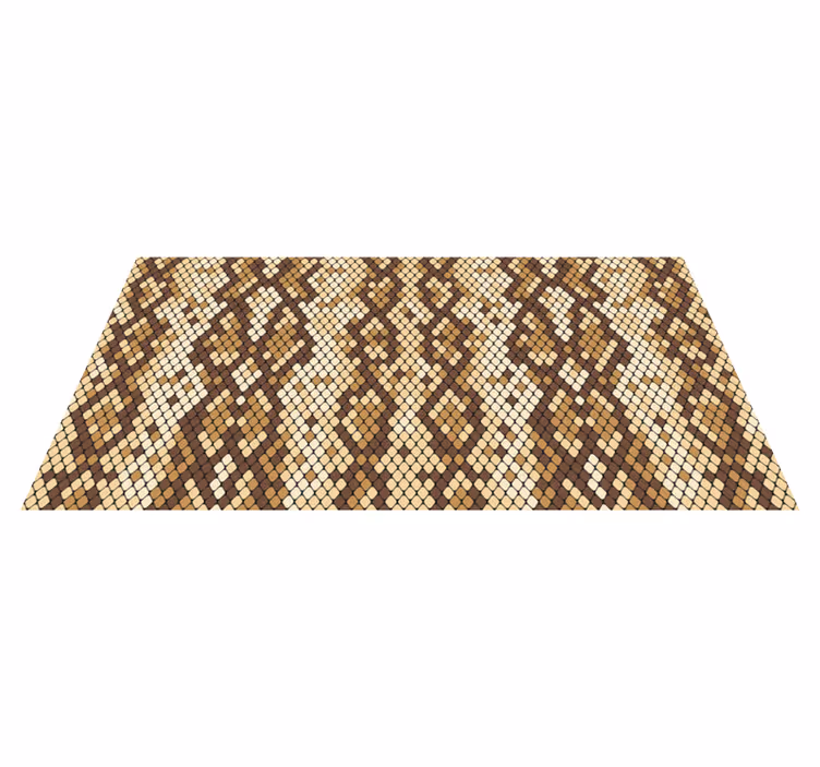 Pixelated Mosaic wood effect vinyl rug - TenStickers