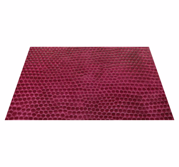 Textured Crimson Fabric animal print vinyl rug - TenStickers