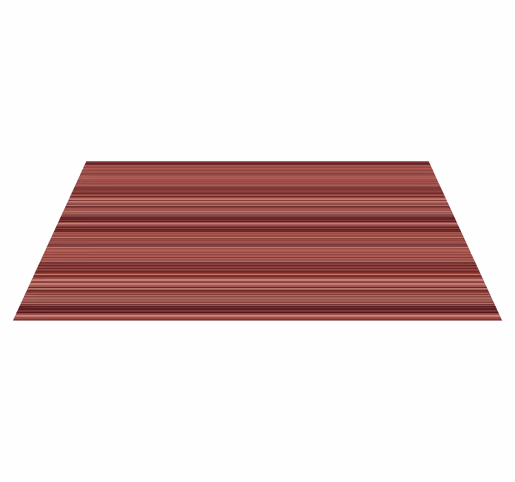 Burgundy Banded striped vinyl rug - TenStickers