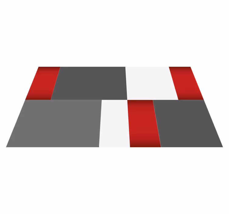 Simple Cubes minimalist vinyl rug - TenStickers