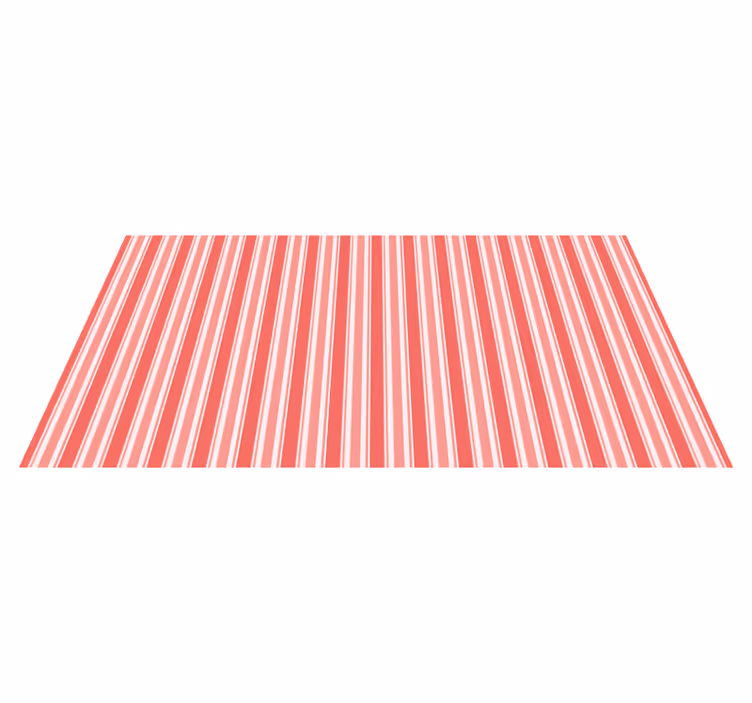 Barred Pink Harmony striped vinyl rug - TenStickers