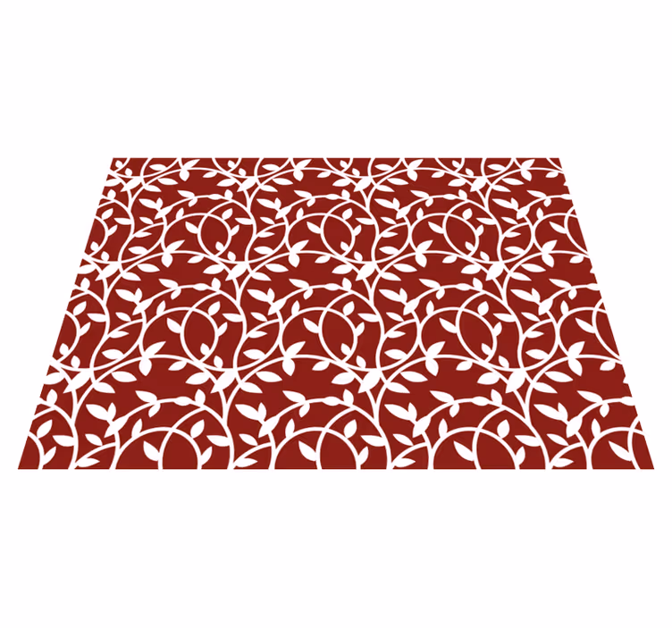 Elegant inspiration vinyl rug flowers - TenStickers