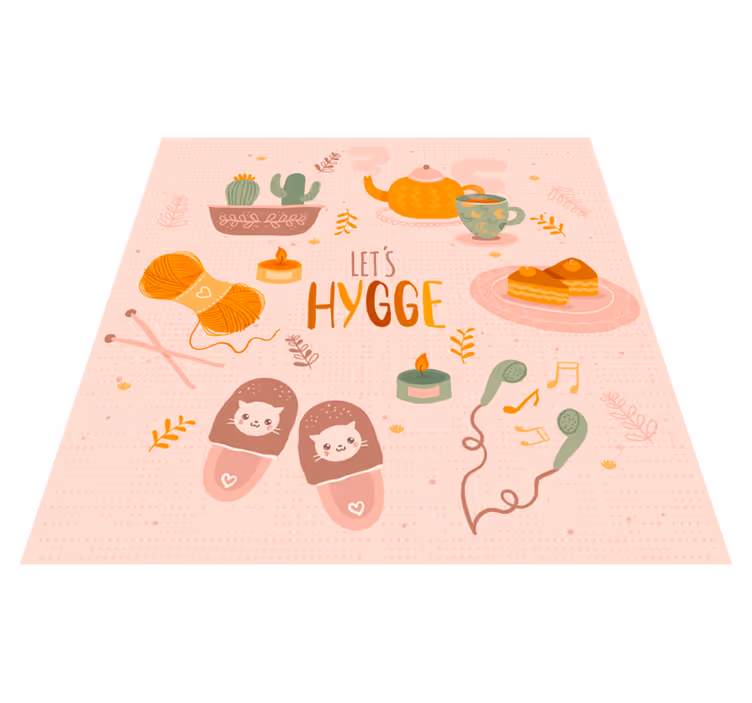 Nordic home decor pattern nordic vinyl rug - TenStickers