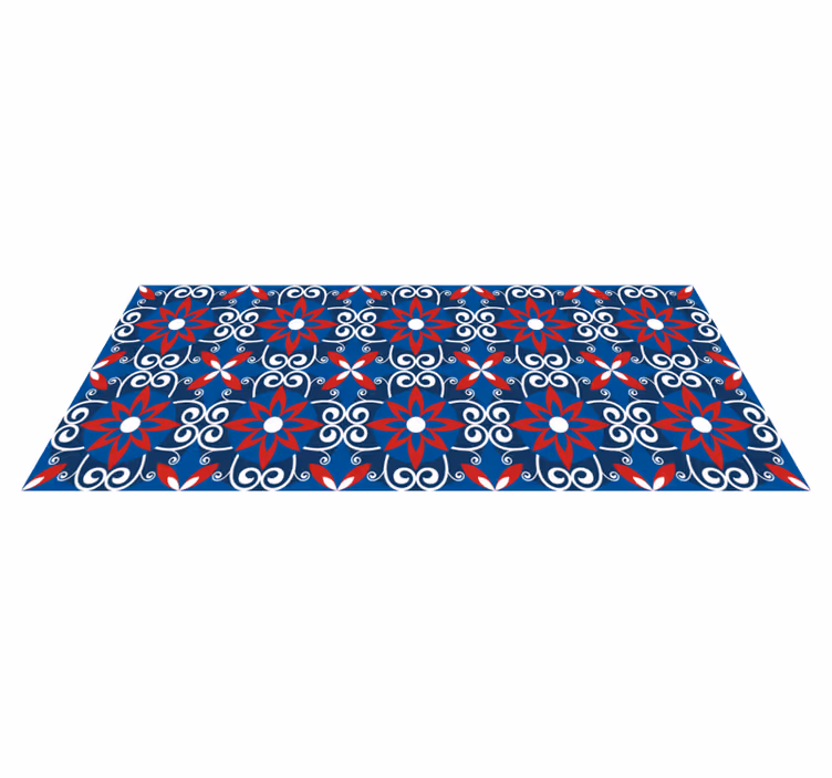 Fleur de Lis Beija tile carpet - TenStickers