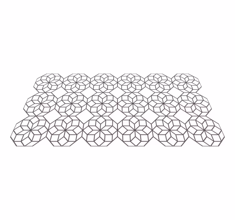 Elegant octagon tiles tile carpet - TenStickers