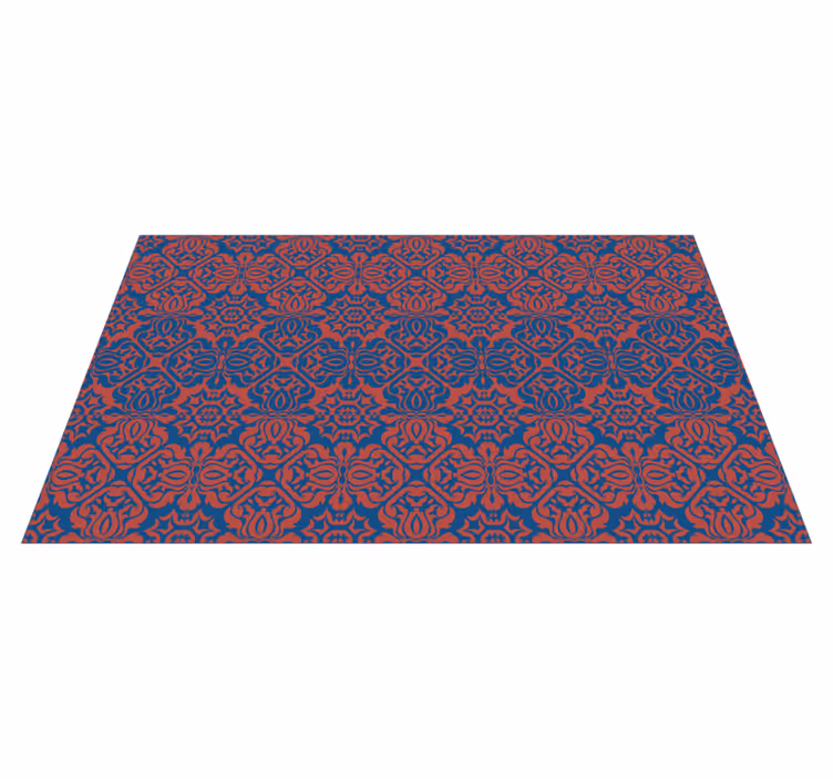 Vinyl rug flowers with elegant botanical designs - TenStickers