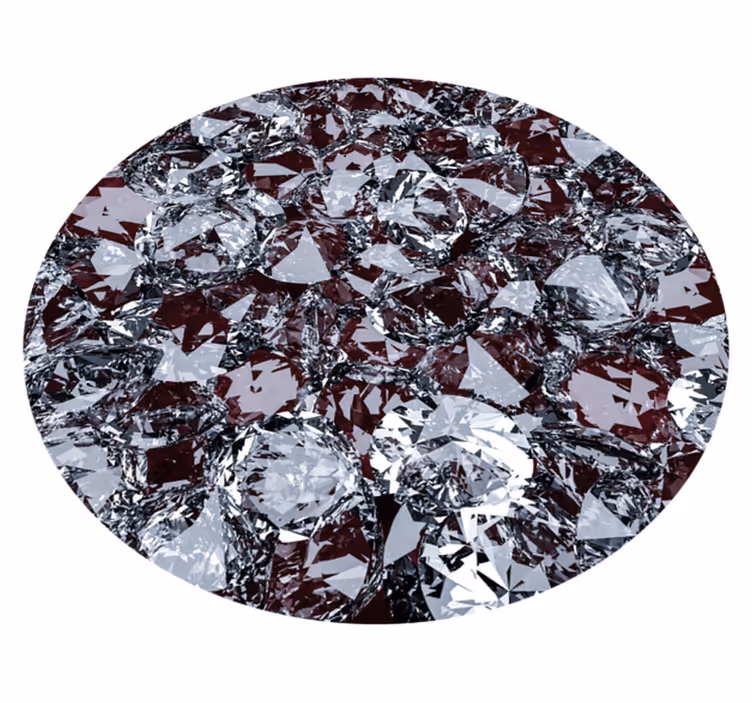 Diamond texture stone floor tiles - TenStickers