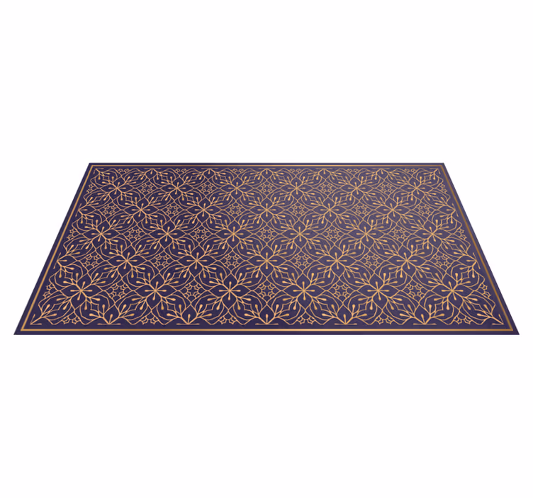 Elegant Floral Concept vinyl rug flowers - TenStickers