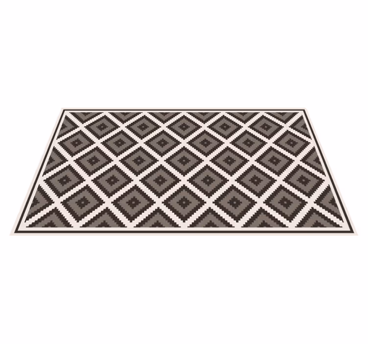 Diamond Concept geometric vinyl rug - TenStickers